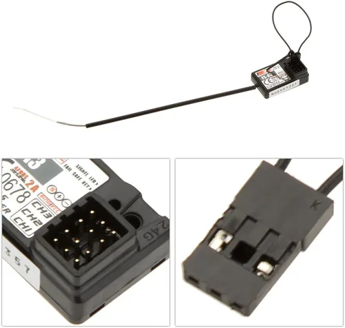 Miniatura 4 de Flysky FS-A3 AFHDS2A 2.4G 3CH Receptor para Flysky GT2E GT2G Transmisor RC Car Boat (1 unidad FS-A3)