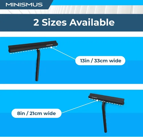 Miniatura 5 de Minismus Escobilla de ducha con gancho magnético, limpiador de ventana de silicona con colgador adhesivo para montar en la pared, escobilla de ducha