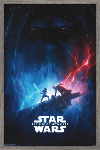 Trends International Star Wars: The Rise Of Skywalker - Póster de pared de una hoja, 14.725 x 22.375 pulgadas, versión enmarcada de madera de granero