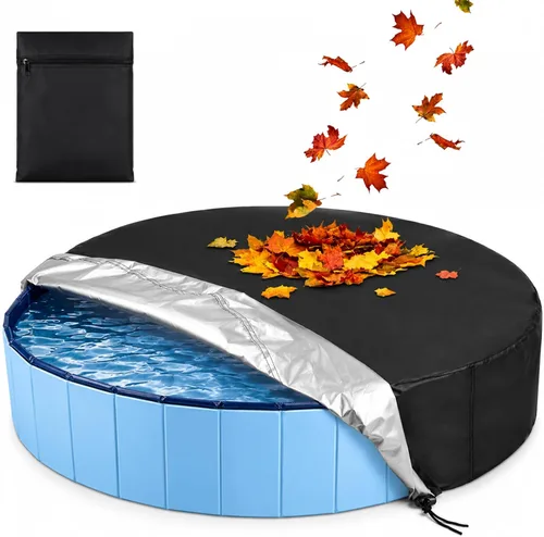 Miniatura 11 de Rypet Cubierta plegable redonda para piscina de mascotas de 71 pulgadas, fundas de piscina para niños, a prueba de fugas, lavables, accesorios