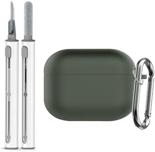 Miniatura 16 de Funda de silicona para AirPods Pro de 2 generación con kit de limpieza, llavero para hombres y mujeres, accesorio protector ideal para AirPods Pro