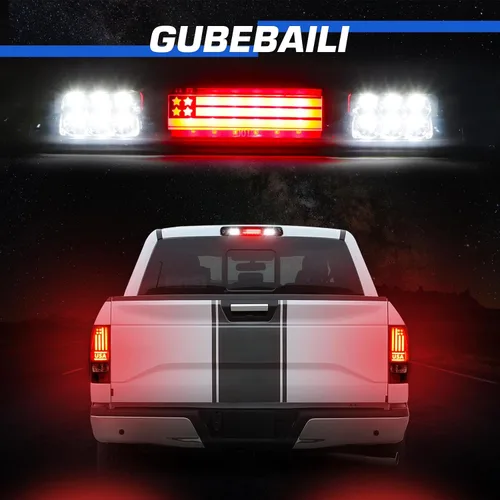 Miniatura 4 de Luz trasera LED + 3ª luz de freno para Chevy Silverado 1500 2500 HD 1999-2002, apta para GMC Sierra 1500 2500 HD 1999-2003 Fleetside Bedtype