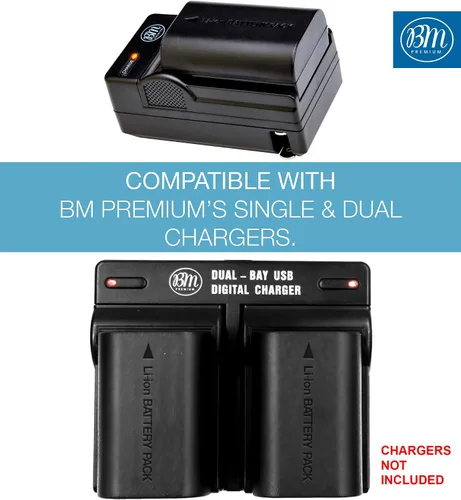Miniatura 3 de BM Premium Paquete de 3 baterías LP-E6N de alta capacidad para cámaras Canon EOS R, EOS 60D, EOS 70D, EOS 80D, EOS 90D, EOS 5D II, EOS 5D III, EOS