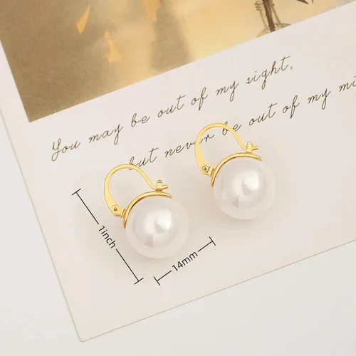 Miniatura 37 de Aretes colgantes de plata de ley 925 seleccionados a mano AAA+ de 7.5 a 0.315 in con perlas cultivadas de agua dulce blancas para mujer