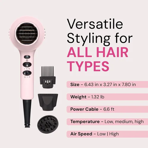Miniatura 8 de L'ANGE HAIR PowerStyle Secador de Cabello Iónico Turbo 1875W Secado Rápido y Peinado de Precisión para Looks Duraderos y Sin Frizz Tecnología
