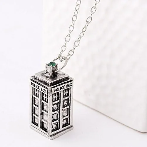Miniatura 4 de Luomi Doctor Who - Juego de 4 collares diferentes Wibbly Wobbly Timey Wimey Wimey 11th Doctor Sonic Destornillador con acabado de peltre inspirado