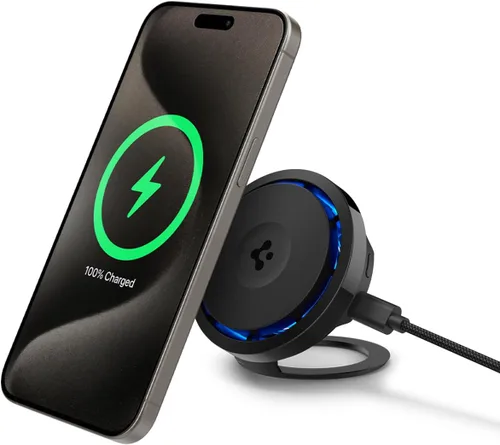 Spigen para cargador MagSafe, ventilador de enfriamiento inalámbrico Qi2 15W OneTap Pro 3 Cryomax (MagFit) compatible con iPhone 17/16/15/14/13/12