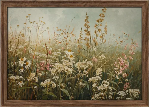 Miniatura 132 de MUDECOR Lienzo enmarcado prémium para pared, pinos nevados en bosque de invierno, ilustraciones modernas, arte contemporáneo, escénico, divertido