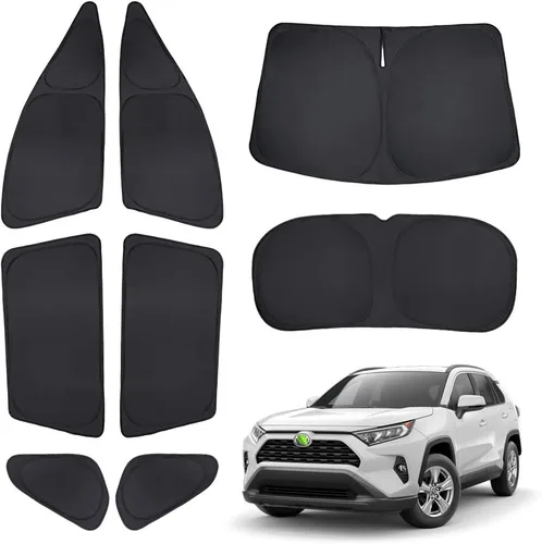 Miniatura 48 de T TGBROS Parasol para parabrisas para Honda Civic 2022-2025 2026, parasol grueso con bloqueo UV y opaca, para privacidad, plegables, 8 accesorios