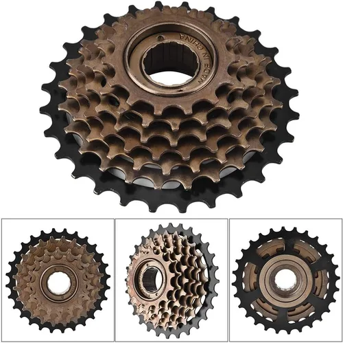 Miniatura 5 de Tbest Cassette,Tornillo de casete de rueda libre encendido,Conjunto de rueda eléctrica de bicicleta, rueda dentada de casete de rueda dentada de 7