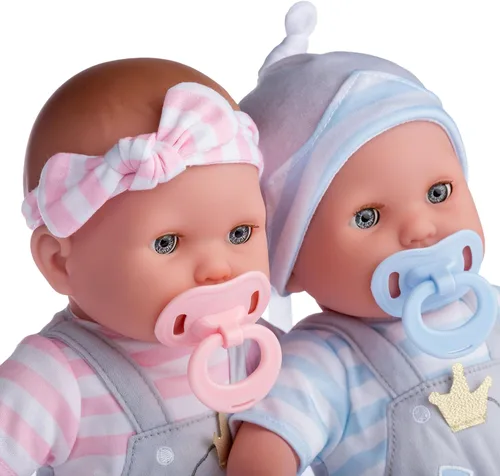 Miniatura 5 de JC Toys Muñeca de Bebé Realista de Cuerpo Suave de 15" con Ojos que Abren/Cierran Berenguer Boutique Tema de Mameluco con Capucha de Elefante