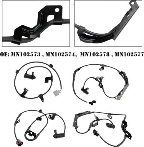 Miniatura 3 de Kit de sensor de velocidad de rueda ABS 4X Compatible con Mitsubishi L200 2.5DID 2006-2015 y Pajero/Shogun MK IV 2006-2020 Reemplazo directo