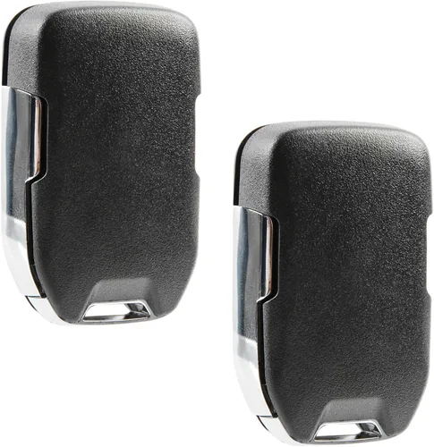 Miniatura 2 de Carcasa de llave inteligente con mando a distancia sin llave compatible con 2014 2015 2016 2017 Chevy Tahoe Suburban / GMC Yukon (HYQ1AA), Juego de 2