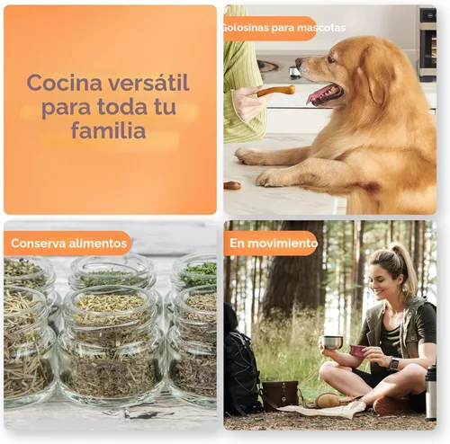 Miniatura 8 de COSORI Deshidratador de alimentos, más grande que 7 bandejas con gran espacio de secado de 6.5 pulgadas, potencia de 600 W ahorra más tiempo que 480