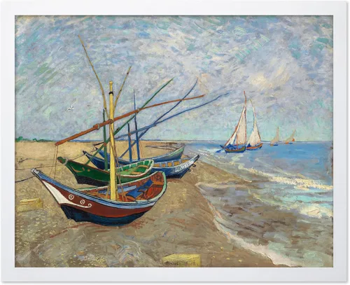 Miniatura 37 de Poster Master Póster clásico de Van Gogh, impresión impresionista vintage, regalo para artista, pintor, autorretrato, sombrero de paja, dibujo