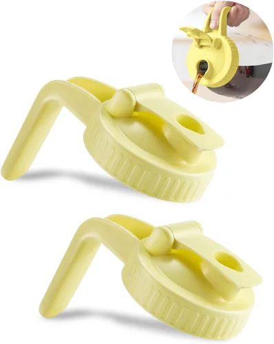 Miniatura 17 de Paquete de 2 tapas para frascos Mason de boca ancha en forma de V con asa, tapa con pico vertedor para frasco Mason con tapa abatible extendida, Rosa