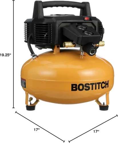 Miniatura 10 de Bostitch BTFP02012 0.8 HP Compresor de aire tipo panqueque sin aceite de 6 galones