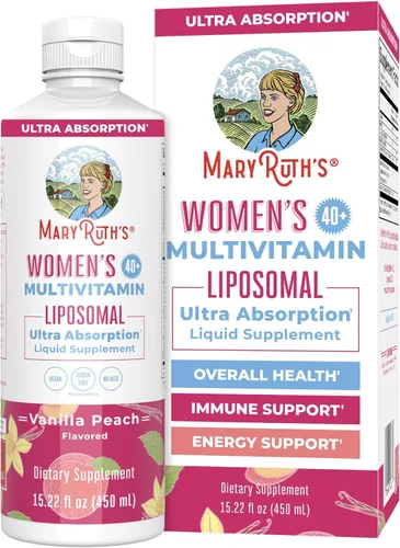 MaryRuth Organics Multivitamínico para Mujeres 40+, Multivitamínico Femenino Liposomal, Suplemento de Apoyo Inmunológico, Suplementos de Energía y