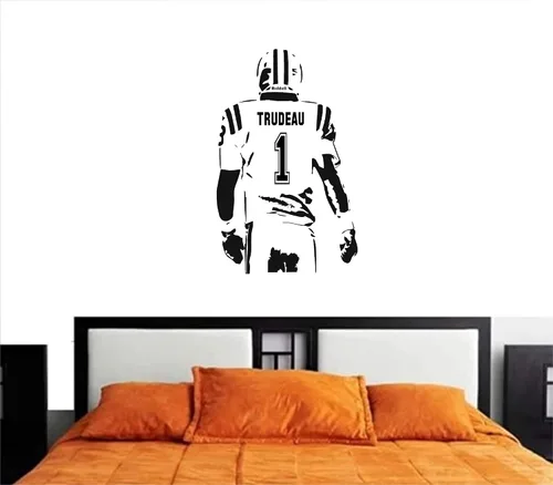 Miniatura 2 de Calcomanía de pared personalizada de fútbol – Elige tu nombre y números, camisetas de jugador personalizadas, calcomanía de vinilo para decoración