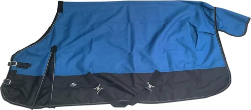 Miniatura 4 de 1200Denier - Manta impermeable y transpirable para caballo (63.8 in), color azul