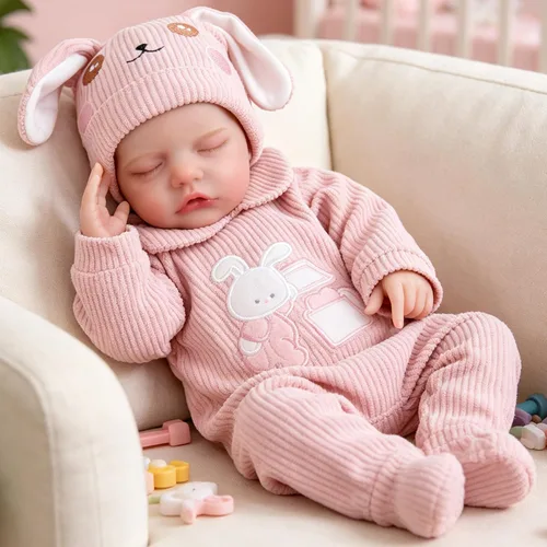 Miniatura 7 de Milidool Muñecas de Bebé Renacidas Realistas - Muñecas de Bebé Recién Nacida Realistas Posicionables de 18 Pulgadas, Cuerpo de Tela Suave Muñeca