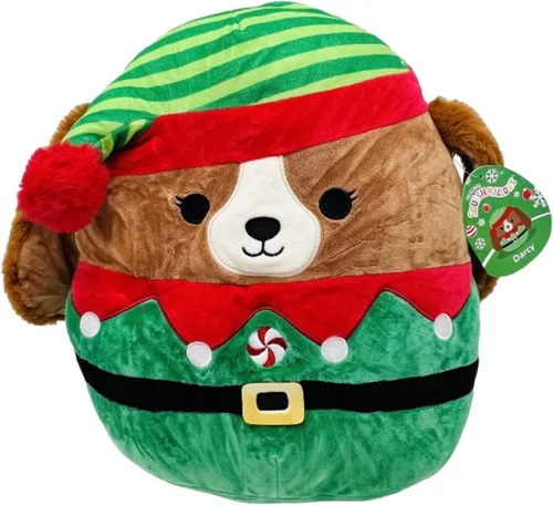 Squishmallows Peluche Kellytoy oficial de 8 pulgadas, lindo y suave, regalo para niños (Darcy el elfo (King Charles Spaniel))