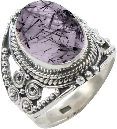 Miniatura 5 de Anillo de Plata Esterlina 925 para Mujeres con Piedra Preciosa Natural, Anillo de Compromiso de Plata Esterlina, Piedra Natal de Junio con Engaste