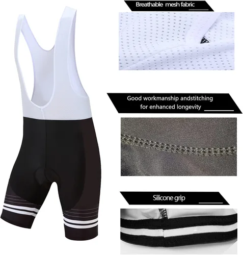 Miniatura 6 de Coconut Ropamo CR - Conjunto de camiseta de ciclismo para hombre, con cremallera, bolsillo con cremallera, manga corta, kits de ciclismo, pantalones