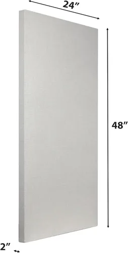 Miniatura 3 de Panel acústico absorbente de sonido con tela Sona, NRC 1.0, clasificación contra incendios, 24 "x 48" x 2 " (Oyster)