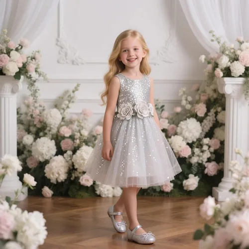 Miniatura 2 de Otter MOMO Zapatos planos de bailarina para niña, con lazo decorativo, ideales para llevar con vestido y combinan bien con flores, para escuela