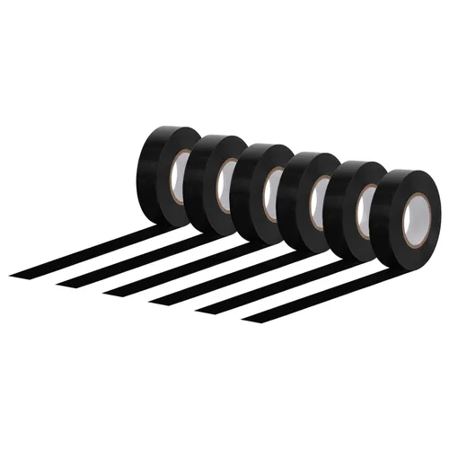Miniatura 3 de Amazon Basics Cinta adhesiva eléctrica, para bricolaje en el hogar, reparaciones, electricidad, automoción y equipo, paquete de 6, 3/4 pulgadas por