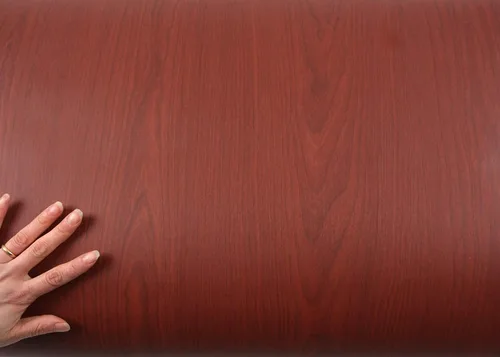 Miniatura 3 de ROSEROSA Peel and Stick Faux Cherry Wood Architectural Film Self-Adhesive Vinyl Film Wallpaper Door Wrap Counter Top Border Mirror Molding Trim WD624