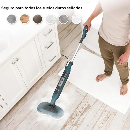 Miniatura 9 de Shark Steam & Scrub - Trapeador de vapor todo en uno para fregar y desinfectar suelos duros, 2 modos de vapor, 2 almohadillas suaves de agarre