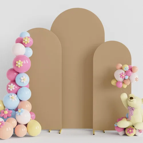 Miniatura 6 de Putros Funda para Arco de Boda 7.2 pies, Cubiertas de Soporte de Fondo Chiara de Spandex Negro Ajustado con Parte Superior Redonda de 6 pies, Juego