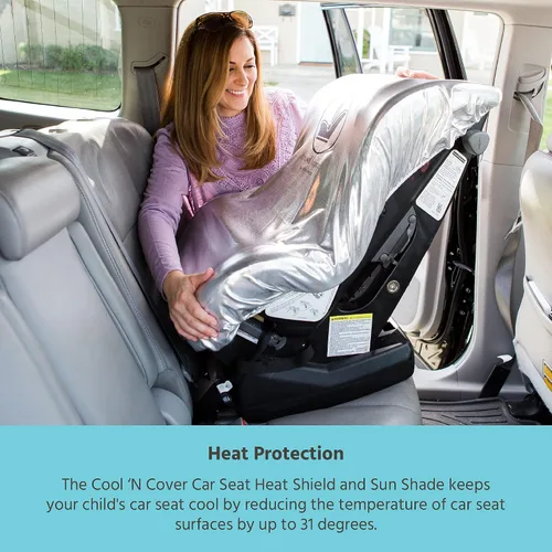 Miniatura 4 de J.L. Childress Cool 'n Cover - Protector térmico para asiento de automóvil y parasol