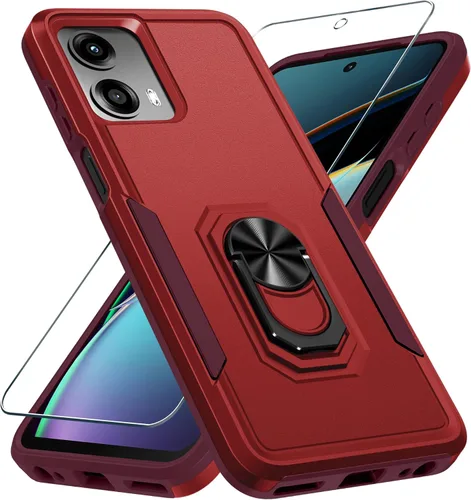 Miniatura 31 de Janmitta - Funda compatible con Moto G 5G 2023 con protector de pantalla, cubierta protectora de cuerpo completo resistente a prueba de golpes