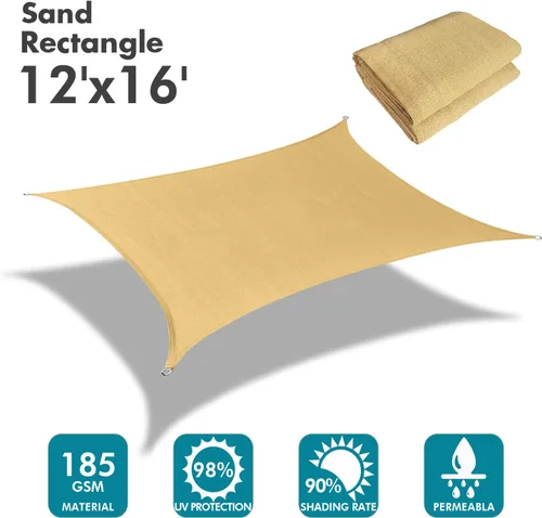 Miniatura 2 de KANAGAWA - Toldo triangular con bloque UV, color gris oscuro para patio,jardín, jardín trasero, actividades al aire libre Arena