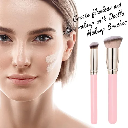 Miniatura 2 de dpolla Pro - Brocha de base y corrector impecable, perfectos para cualquier aspecto, cepillo de contorno de cabello de lujo premium perfecto