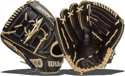 Miniatura 13 de Wilson A2000 Guantes de béisbol para lanzador - 11.75" y 12" Negro/Bronceado Saddle