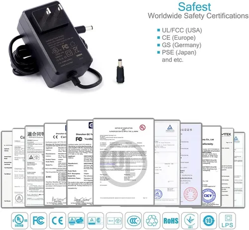 Miniatura 4 de [Listado UL] Cargador de fuente de alimentación Maxson de 15 V 2 A (entrada CA 100 V-240 V, salida CC 15 voltios 2 amperios 30 vatios) Adaptador