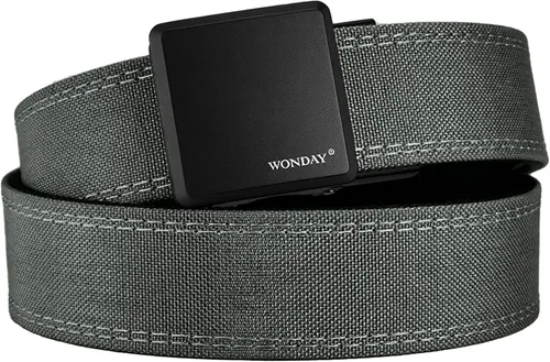 Miniatura 7 de WONDAY Men Gun Belt Concealed Carry 1.5" Rigid Stiff Work CCW EDC Tactical Ratchet Nylon Heavy Duty Belt Holster Tool Battle
