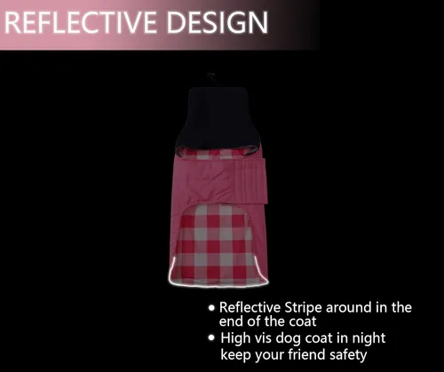 Miniatura 6 de Abrigo de perro salchicha para perro salchicha Corgi Weiner reversible, abrigo de invierno acolchado con forro de algodón de cuello alto para perro
