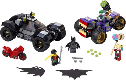 Miniatura 4 de LEGO DC Batman Joker's Trike Chase 76159 Super-Hero - Juego de autos y motocicletas, mini juguete de disparo para fanáticos de Batman, Robin, The