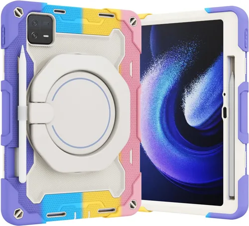 Miniatura 20 de Funda para Xiaomi Pad 5 de 11.0 pulgadas, PC + silicona de 3 capas Combo Armor Heavy Duty Cubierta a prueba de golpes para Xiaomi Pad 5 Pro 5G