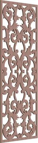 Miniatura 126 de Meadville Paneles decorativos de pared de madera con calado, 9 3/8 pulgadas de ancho x 24 3/8 pulgadas de alto x 1/4 de alto, aliso