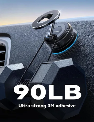 Miniatura 7 de JOYROOM Soporte Magsafe para Coche, Soporte para Coche para iPhone con Imán Fuerte, Soporte de Ventosa de Succión de Metal de 360° para iPhone 17