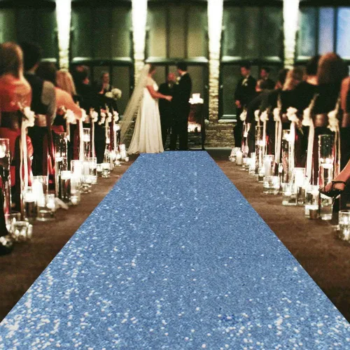 Miniatura 29 de ShinyBeauty Pasillo de Lentejuelas Negras Brillantes de 2 pies x 15 pies Alfombra Brillante para Bodas, Graduaciones, Fiestas, Alfombra Negra