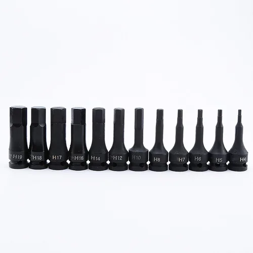 Herramienta de toma de impacto hexagonal de 1/2" - Estuche de almacenamiento mejorado, 1 pieza - H4