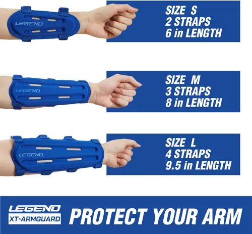 Miniatura 6 de Legend Armguard XT - Protector de brazo para tiro con arco - Diseño ventilado en espuma EVA termoformada - Protector de antebrazo con cobertura