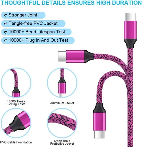Miniatura 5 de Bloque de cargador de pared tipo C, cable de carga rápida para Samsung Galaxy A36 A16 S26 S25 S24 S23 S22 S21 FE S20 5G S10E A17 A15 A14 A13 A12 A56